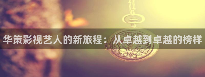 全集免费观看星辰影院：华策影视艺人的新旅程：从卓越到卓越的榜样